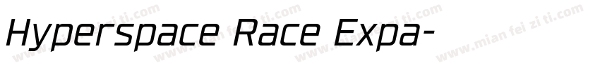 Hyperspace Race Expa字体转换